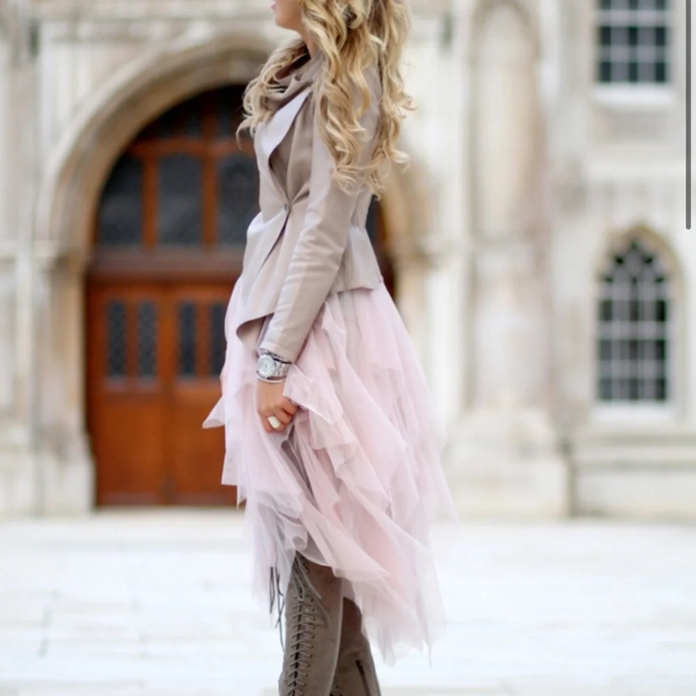 VICI /Allegro/ Ruffle Tulle Pink Midi Skirt NWT’s - Picture 4 of 9